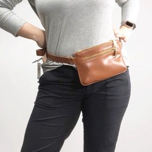 Torrid Brown Belt Bag Fanny Pack Tan Gold